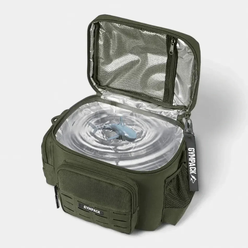13L Gympack Green Thermal Lunch Bag