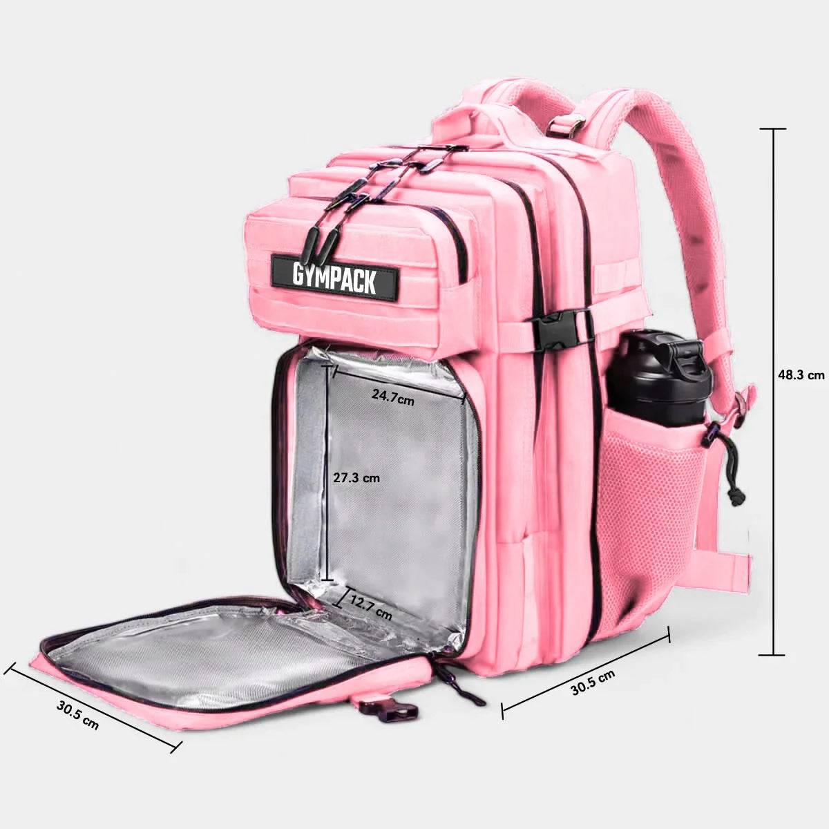 Sac à dos thermique Gympack 45L Rose