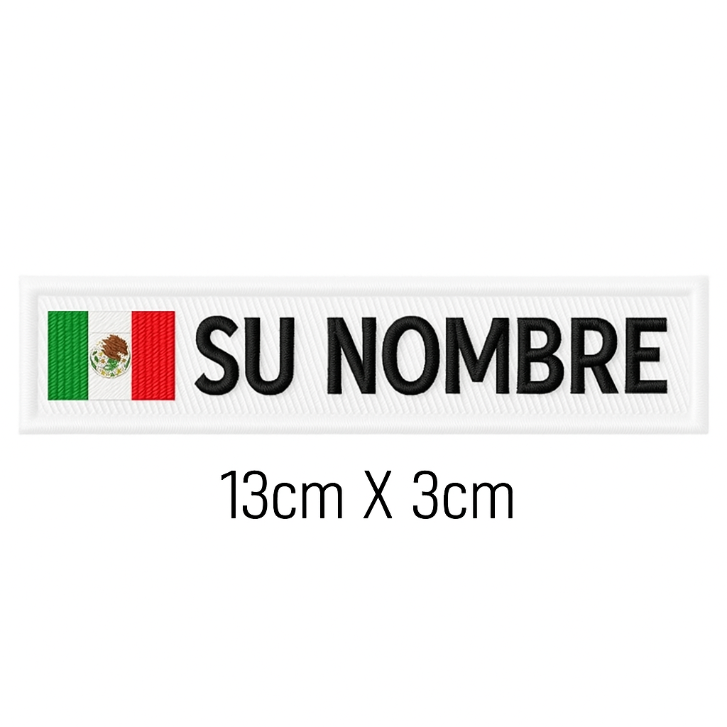 Customizable White Mexico Patch