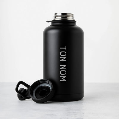 Bouteille isotherme Premium Gympack 2000 ml - Nom personnalisé
