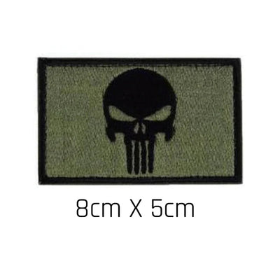 Patch crâne vert