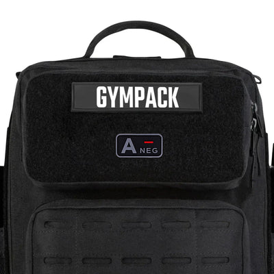 Patch de groupe sanguin (A+, B+, AB+, O+, A-, B-, AB-, O-) Noir / Gris