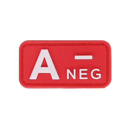 Blutgruppenpflaster (A+, B+, AB+, O+, A-, B-, AB-, O-) Rot