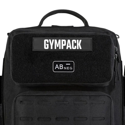 Patch de groupe sanguin (A+, B+, AB+, O+, A-, B-, AB-, O-) Noir