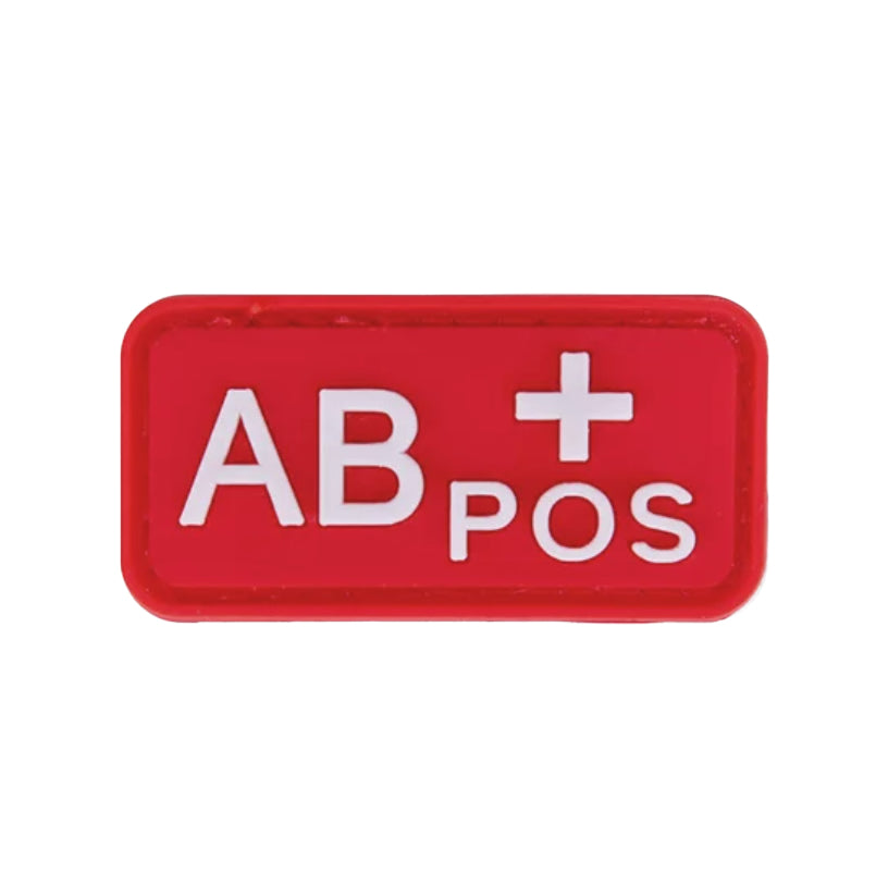 Blutgruppenpflaster (A+, B+, AB+, O+, A-, B-, AB-, O-) Rot