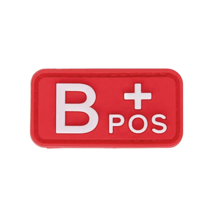 Blutgruppenpflaster (A+, B+, AB+, O+, A-, B-, AB-, O-) Rot