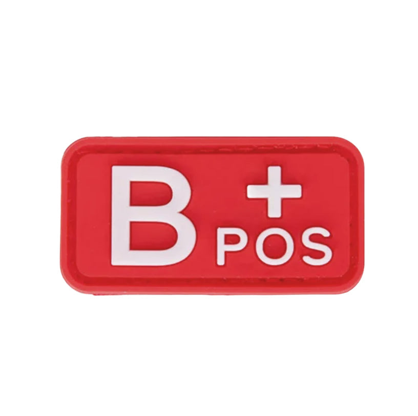 Blutgruppenpflaster (A+, B+, AB+, O+, A-, B-, AB-, O-) Rot