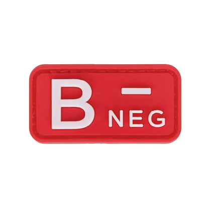 Blutgruppenpflaster (A+, B+, AB+, O+, A-, B-, AB-, O-) Rot