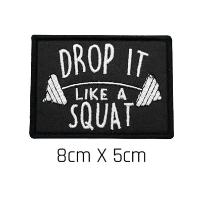Lass es fallen wie ein Squat-Patch