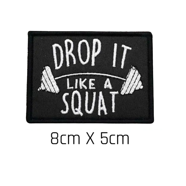 Lass es fallen wie ein Squat-Patch