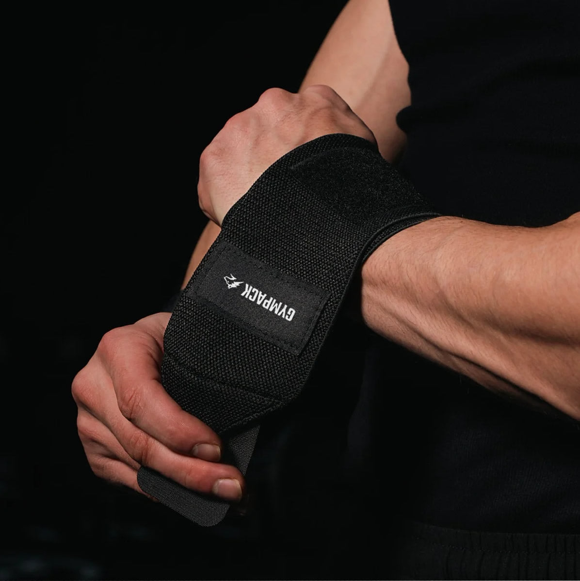 Schwarzes Gympack-Armband