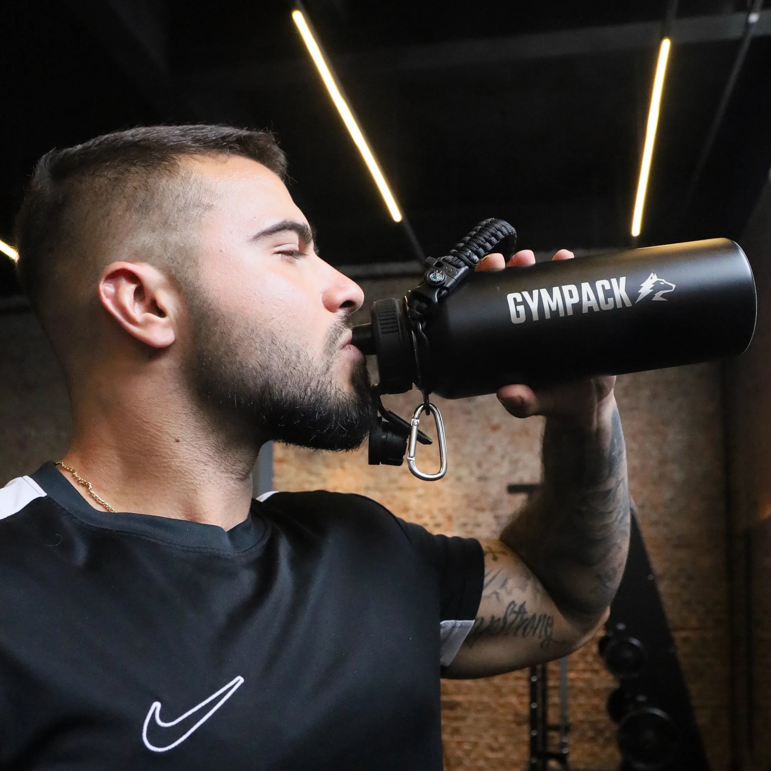 Premium Gympack 1200ml Thermoflasche - Personalisierter Name