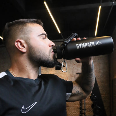 Bouteille isotherme Premium Gympack 1200 ml - Nom personnalisé