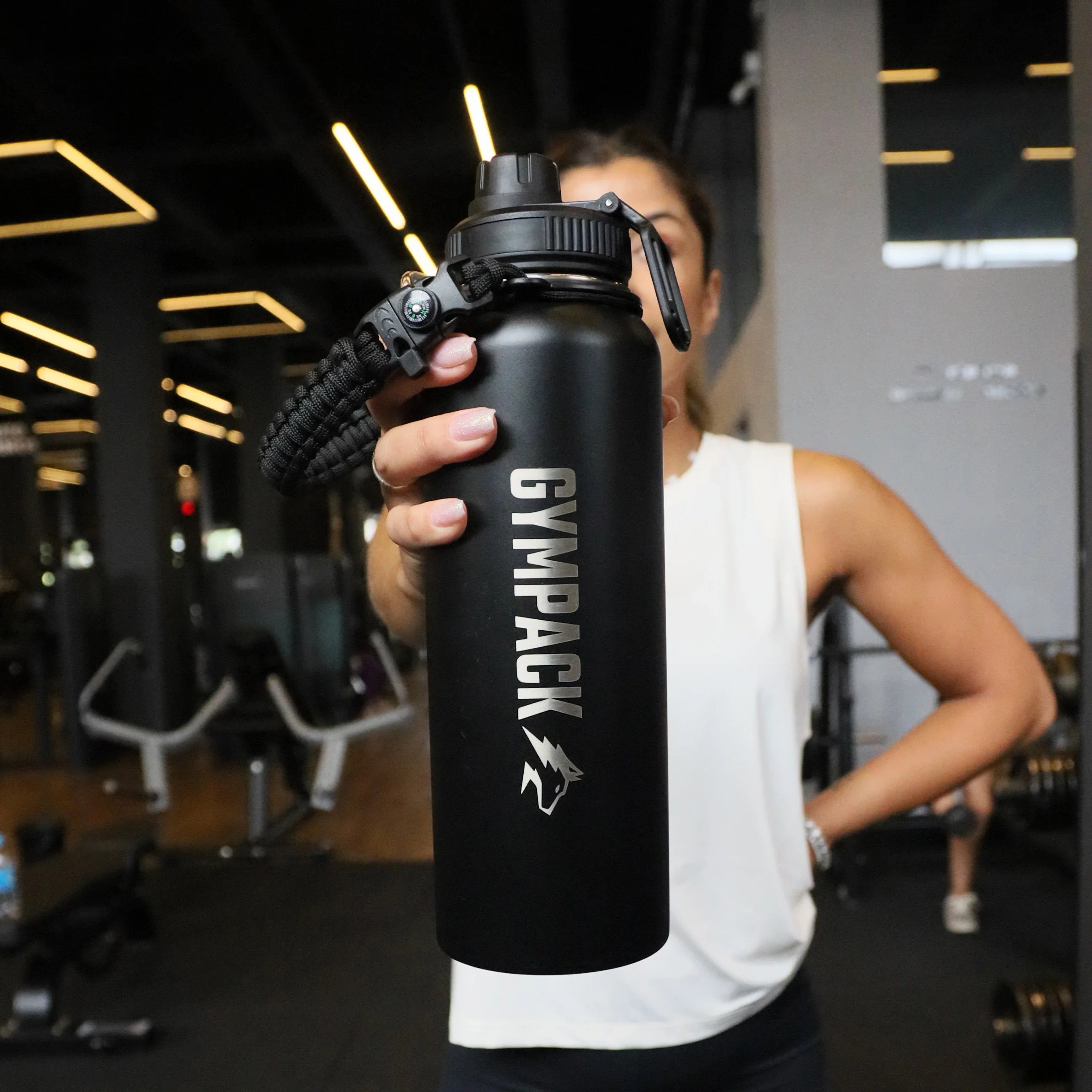 Premium Gympack 1200ml Thermoflasche - Personalisierter Name