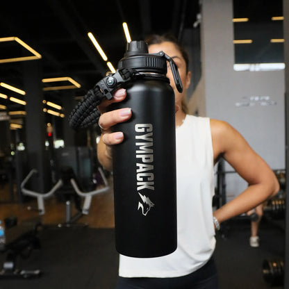 Premium Gympack 1200ml Thermoflasche - Personalisierter Name