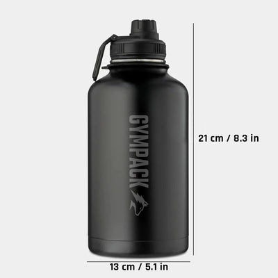Bouteille isotherme Premium Gympack 2000 ml - Nom personnalisé