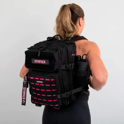 Gympack Pro 25L Negra y Rosa