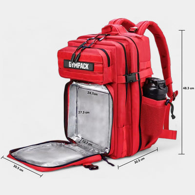 Sac à dos thermique rouge Gympack 50L