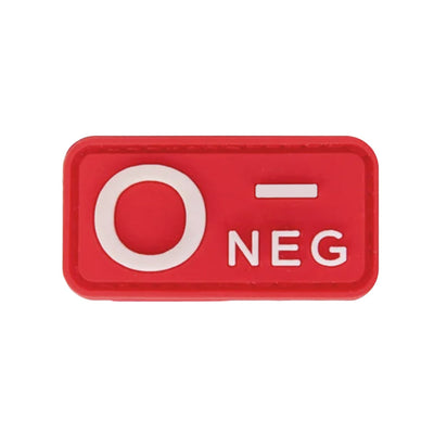 Patch de groupe sanguin (A+, B+, AB+, O+, A-, B-, AB-, O-) Rouge