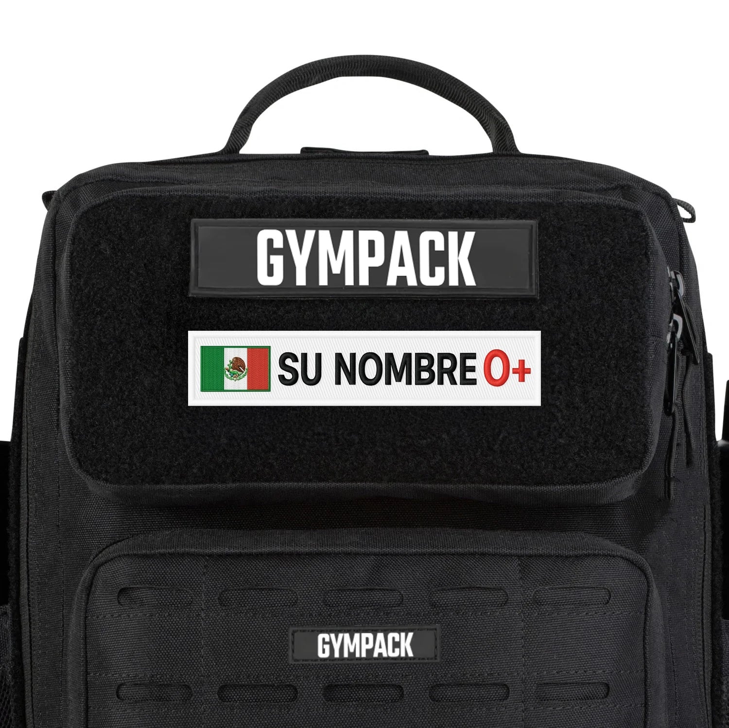 Anpassbarer Patch Mexiko + Blutgruppe Weiß